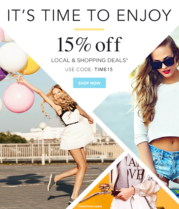 It’s About Time You Enjoyed an Extra 15% Off