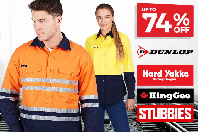 NEW STYLES ADDED!  Winter Workwear Apparel & Footwear … UP TO 74% OFF