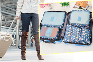 Six-Piece Luggage Organiser Create More Space When Travelling … Only $19 for one set