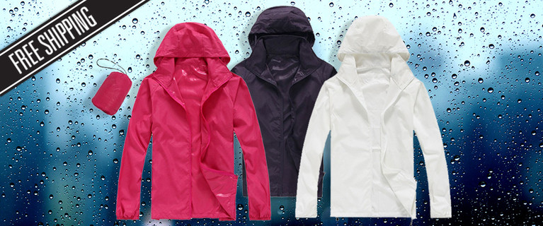 Ultra Lightweight Packable Waterproof Jacket $24