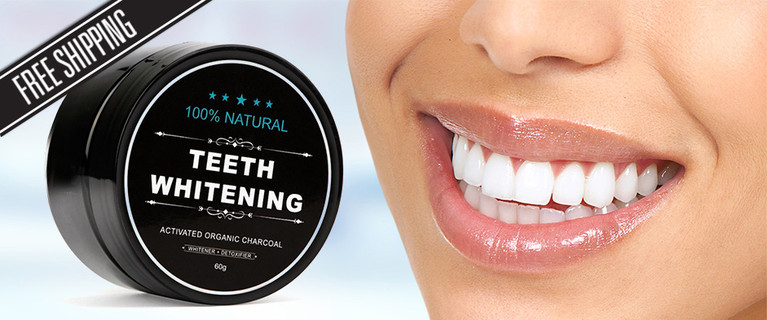 Coconut Charcoal Teeth Whitening Powder $15