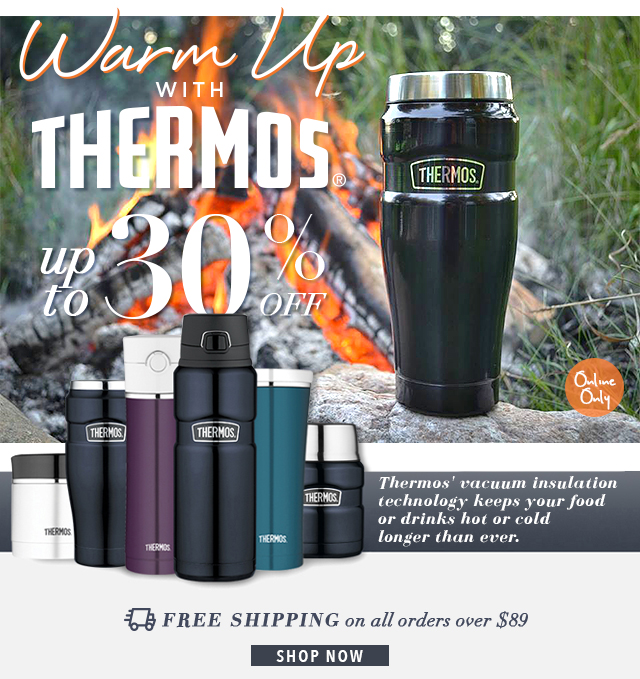 Warm up with Thermos ? Up to 30% off