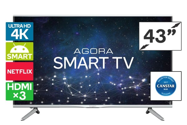 Kogan Series 9 43″ MU9000 Agora Smart 4K LED TV $449