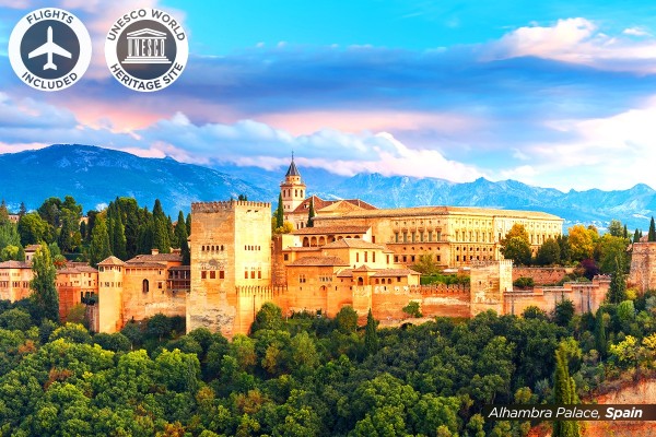 EUROPE: 18 Day Spain and Magical Morocco Including Flights for Two $9,398