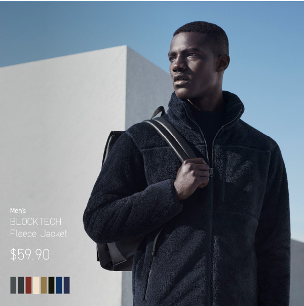 MEN Blocktech Fleece Jacket AU$59.90