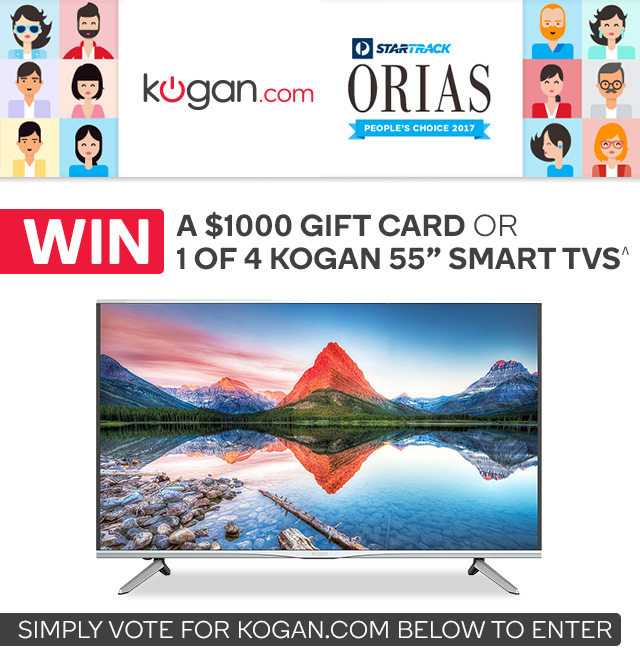 Win a 55″ 4K Smart TV by Supporting Kogan.com!