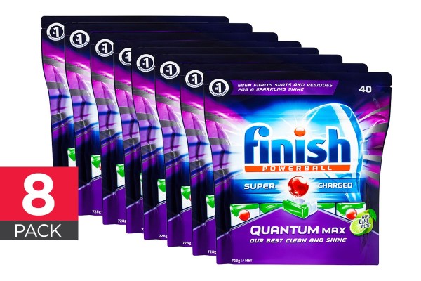 320 Finish Quantum Max Powerball Dishwashing Tablets – Apple Lime Blast $67