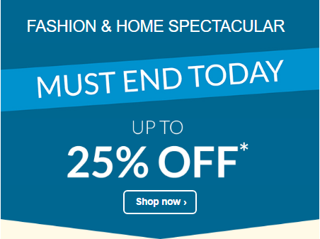 QUICK… Up to 25% OFF ENDS TODAY!