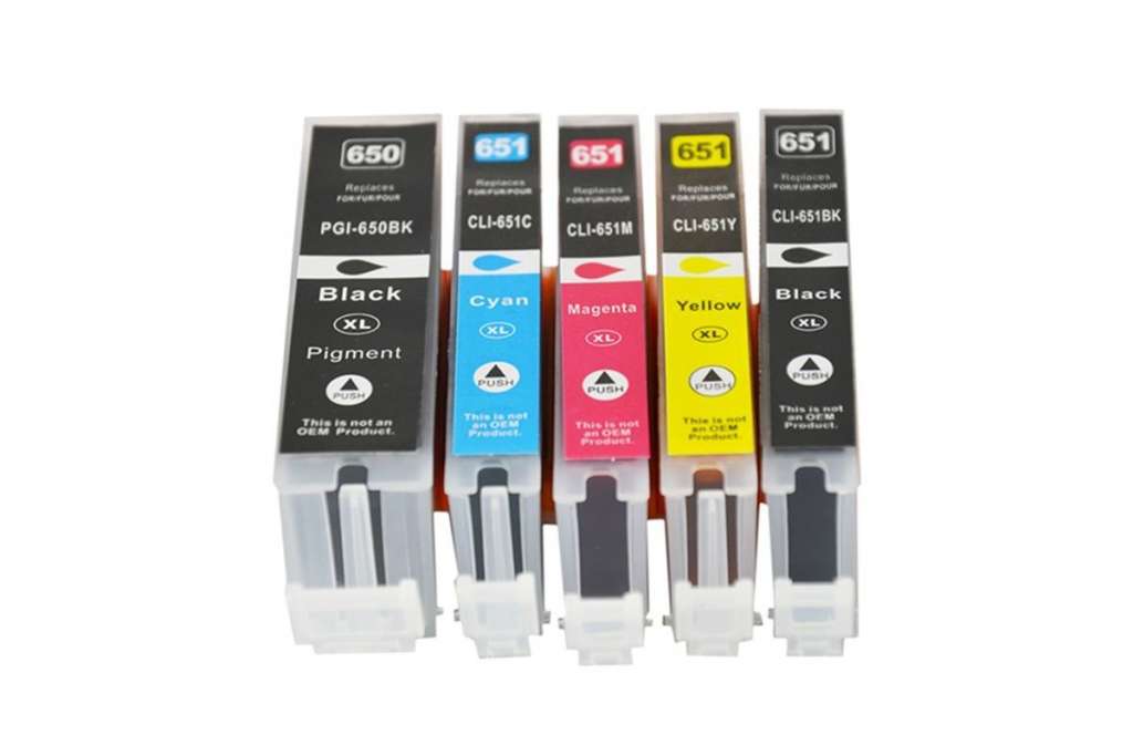 PGI-650XL CLI-651XL Compatible Inkjet Set 5 Cartridges $39