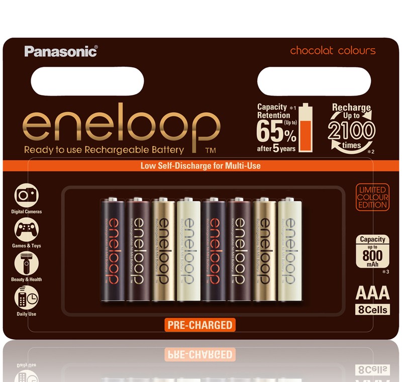 Panasonic Eneloop 8x Rechargeable $29!