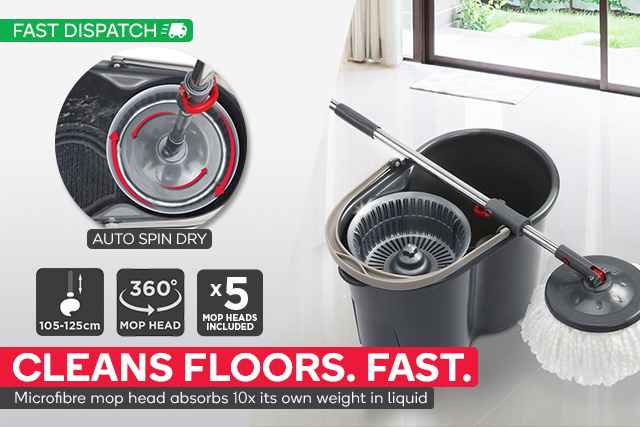Kogan 360° Magic Mop with 5 Mop Heads $29