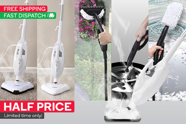Kogan 10-in-1 Steam Mop $75