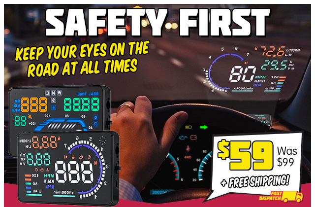 Up to 68% – OBD II Car Head Up Display $59