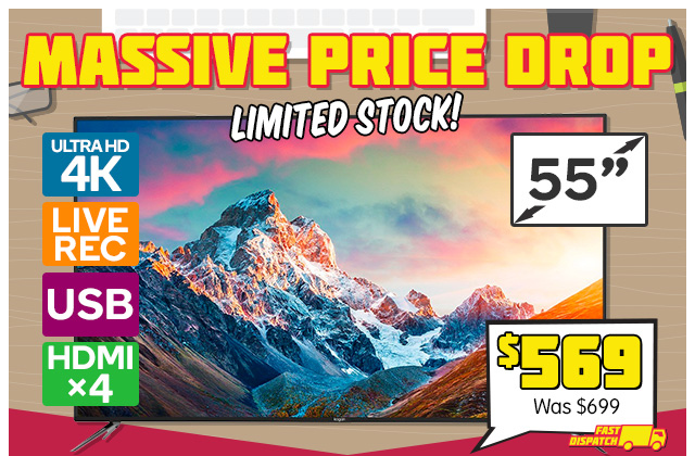 55″ 4K TV Now $569 (Was $699)