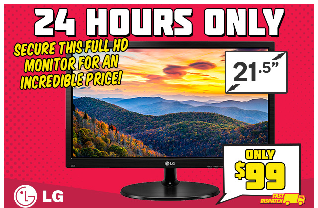 24 Hours Only: LG Monitors from $99