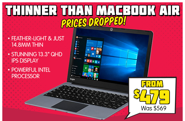 Price Drops on UltraSlim Notebooks – Thinner than Macbook Air! $479