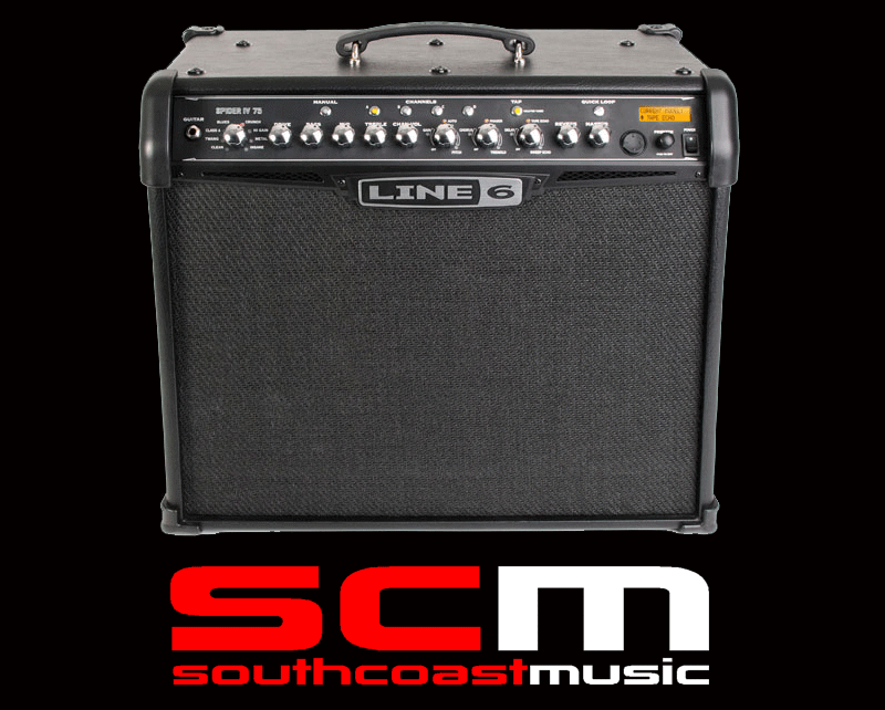 Line 6 SPIDER IV 75 Amp 75 Watt 1×12″ Guitar Modeling Amplifier Combo $399.00