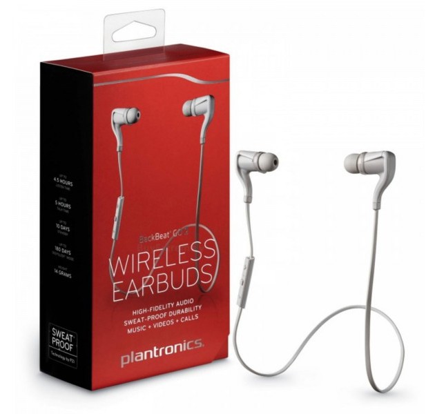 Plantronics BackBeat GO 2 Wireless Earbuds White $69.00