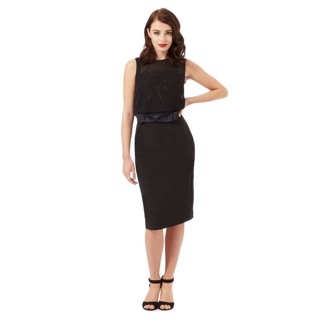 Siren by Giles Deacon Black bow applique dress $64.80