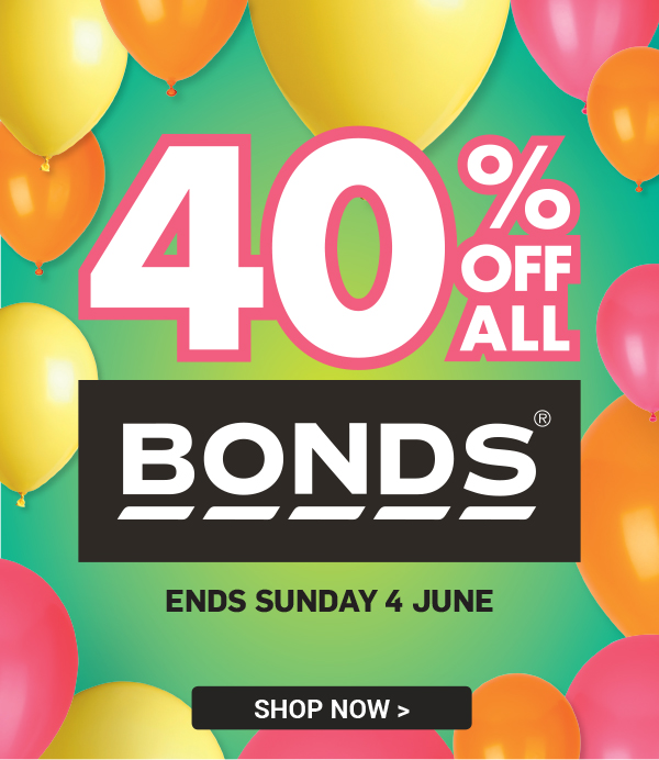 40% OFF BONDS offer ends tomorrow!