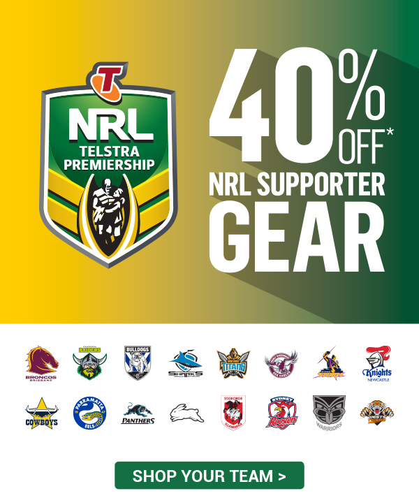 40% off official NRL merch – get your gear here!