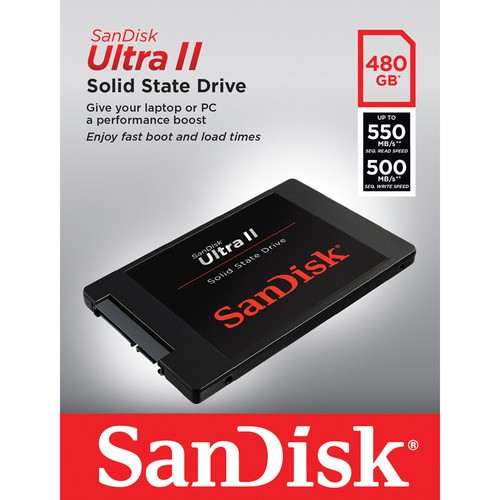 SanDisk Ultra II 480GB SSD $199 Shipped!