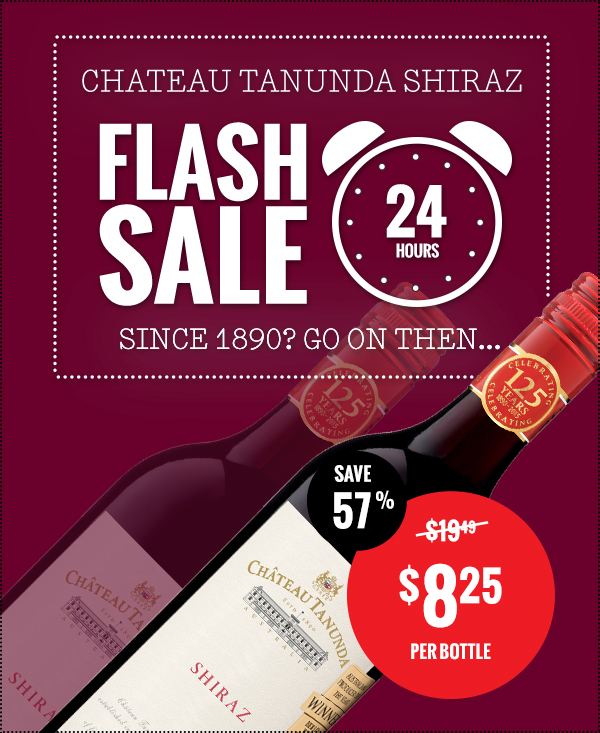 Save 57% On Chateau Tanunda Shiraz!