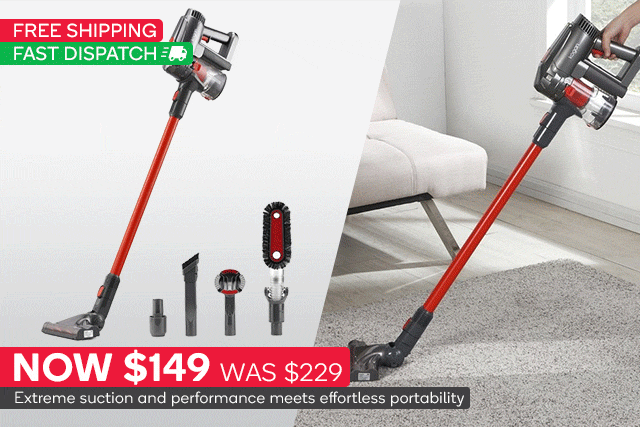 Up to 40%OFF Kogan 22V Premium Long Life Stick Vacuum & Accessories Kit $149