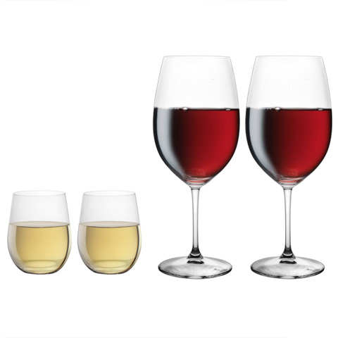 Riedel Vinum XL Cabernet & ‘O’ Chardonnay Pay 2 Get 4 Pack  $97.00