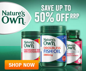 1/2 PRICE OFF RPP – Nature’s Own Vitamin B3 500mg 60 Tablets $6.47