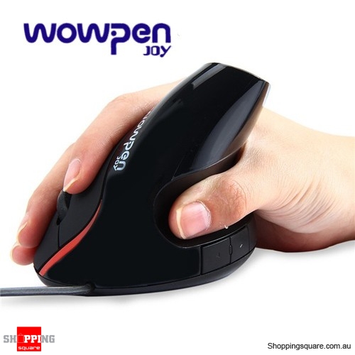 5D Wired USB Vertical Ergonomic Optical Mouse 2.4GHz Black Colour $12.95