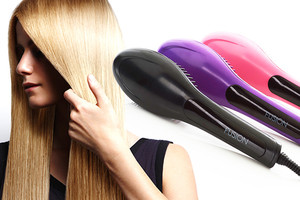 Hair Straightening Brush Glamorous Slick, Frizz-Free Hair in Just Minutes From  $29