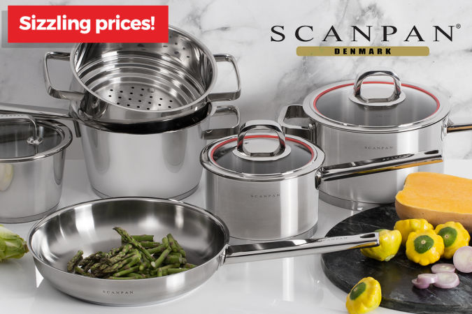 COOK UP A STORM!  NEW Scanpan Cookware