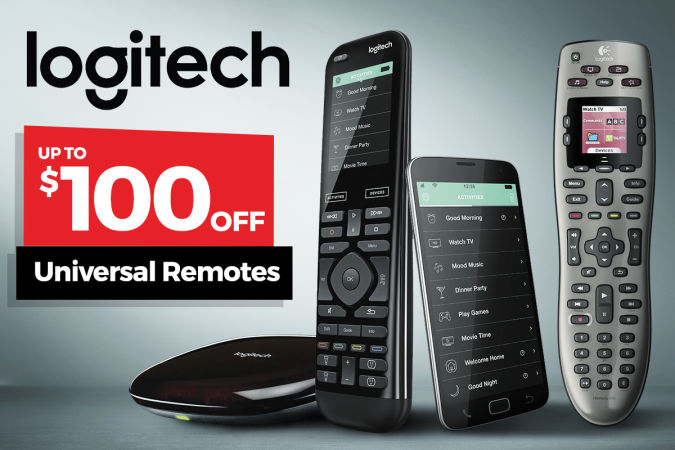 $100 Off Logitech Universal Remotes – New Range!