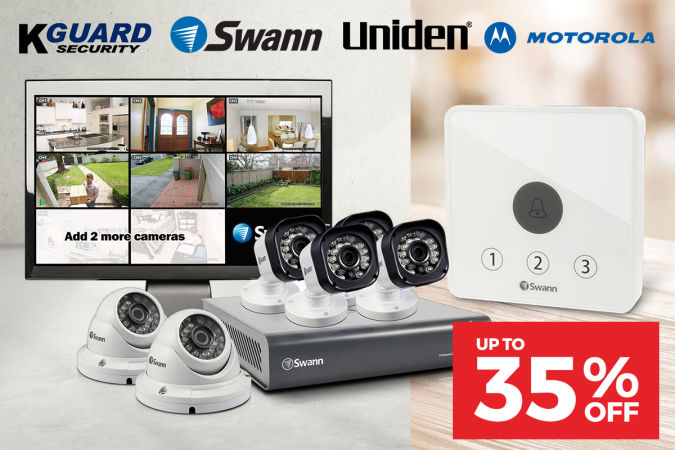 KEEP AN EYE ON YOUR PROPERTY!  Trusted Home Security Brands