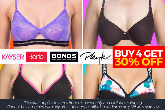 LIMITED TIME ONLY!  Women’s Bra Sale: Buy 4 & Get 30% Off