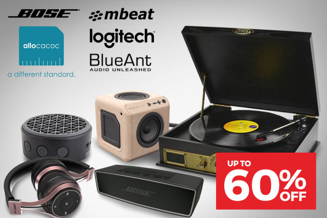 BOOMING BARGAINS!  Audio Blast Buys UP TO 60% OFF