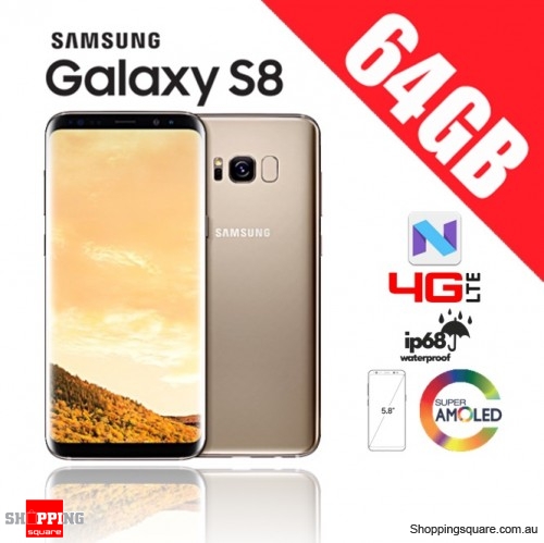 Samsung Galaxy S8 64GB Dual Sim 4G LTE Unlocked Smart Phone Maple Gold $ 839.95