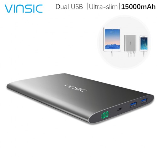 15000mAh Dual USB Power Bank $29