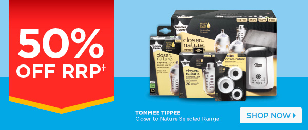 Tommee Tippee Range 50% OFF