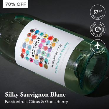 Wild Woolly Marlborough Sauvignon Blanc. Only $89 with Delivery Included (Valued at $300)