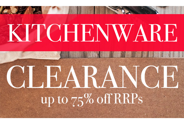 Up to 75% off RRP in Peter’s of Kensington Kitchenware Clearance Newsletter.