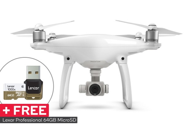 DJI Phantom 4 – Official DJI Refurbished Drone and FREE Lexar 64GB MicroSD $999