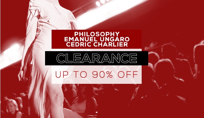 Designer Clearance  UP TO 90% OFF RRP