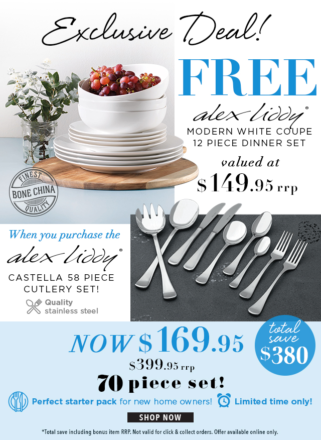 ? EXCLUSIVE DEAL! FREE Dinner Set Inside!*