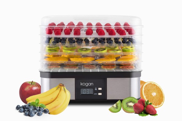 Create healthy and delicious snacks. Kogan Electric Food Dehydrator $49