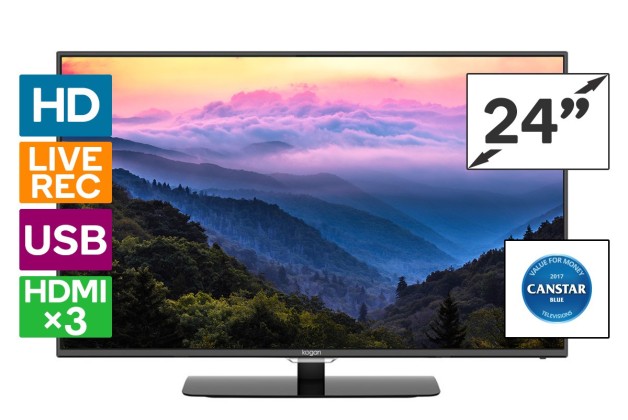 Kogan 24″ LED TV (Series 5 QH5000)  $149