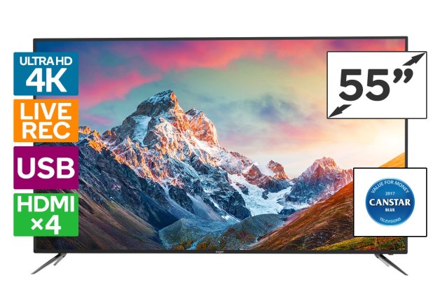 Kogan 55″ 4K LED TV (Series 8 KU8000) $499