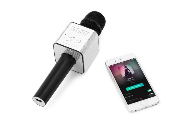 Portable Bluetooth Karaoke Microphone with Built-in Speaker (Black) $49