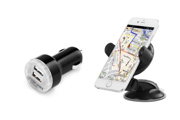 Kogan Universal Phone Holder & Rapid Car Charger Kit PROMO PRICE $25